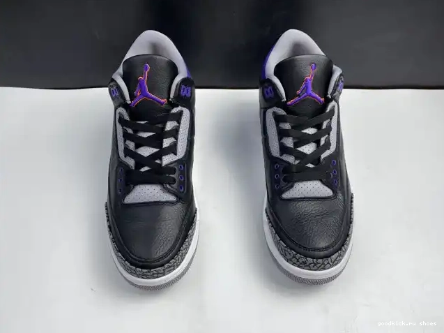 Rep Jordan Air Retro 3 050 CT8532 Black Court Purple 0610